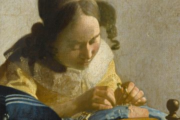 Vermeer La encajera 1669 70 miniatura