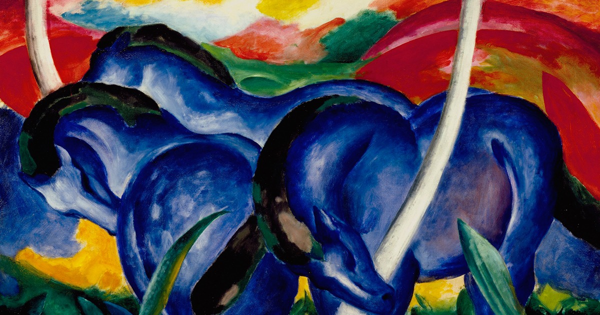 El Jinete Azul (Der Blaue Reiter). - 3 minutos de arte