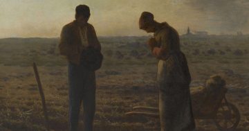 Millet El Ángelus 1859 miniatura