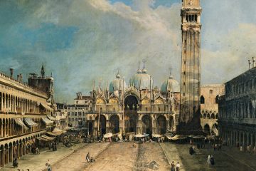 Canaletto La plaza de San Marcos en Venecia 1723 24 mini