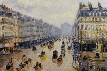 Pissarro Avenida de la Ópera, efecto lluvia (1898) mini
