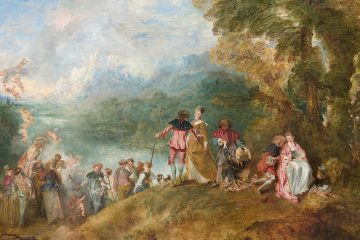 Watteau Peregrinación a la isla de Citera 1717 mini