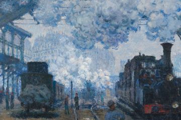 Monet Arrival Of A Train, 1877 mini