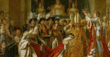 La consagración del emperador Napoleón miniatura