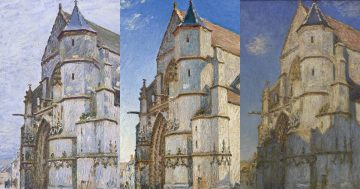 C6 Sisley y la iglesia de Moret miniatura