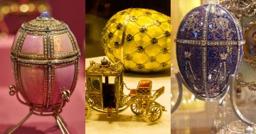 c6 Huevos de Fabergé miniatura